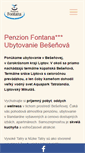 Mobile Screenshot of penzionfontana.sk